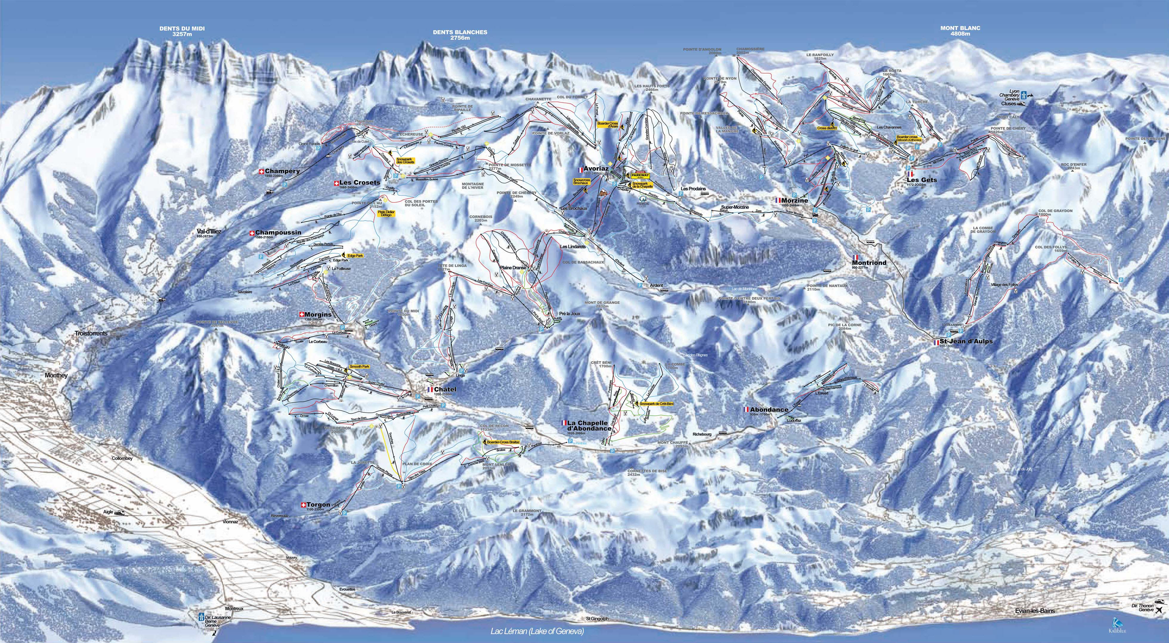 Portes du Soleil Ski Map